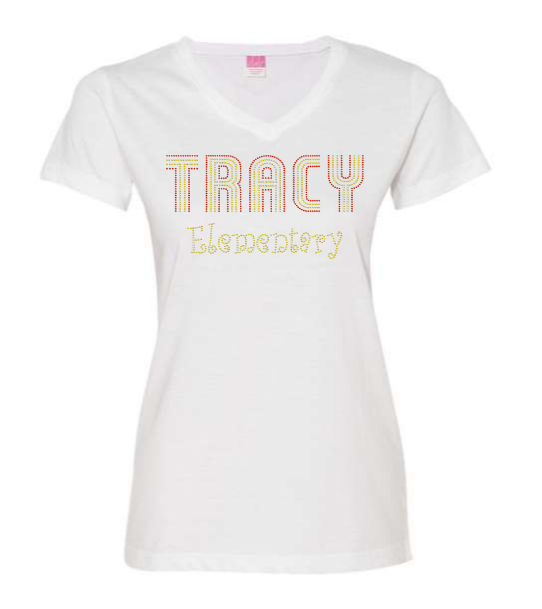 V NECK- TRACY ELEMENTARY