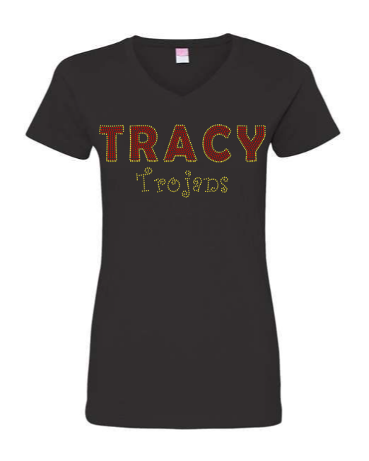 V NECK- TRACY TROJANS
