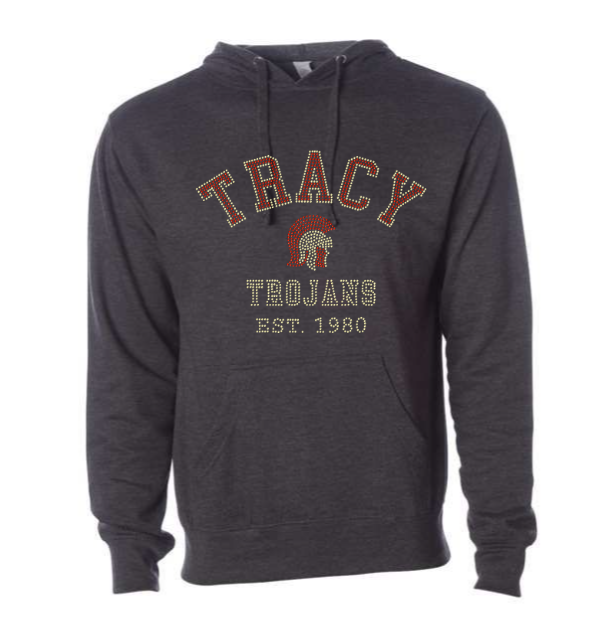 PULLOVER HOODIE- TRACY TROJANS EST 1980