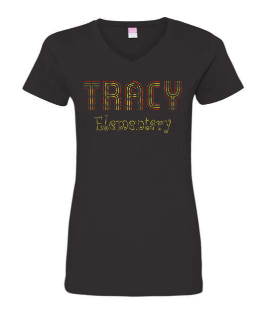 V NECK- TRACY ELEMENTARY