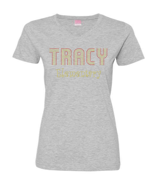 V NECK- TRACY ELEMENTARY