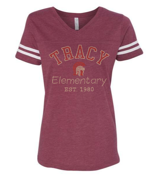 FOOTBALL TEE- TRACY ELEMENTARY EST 1980
