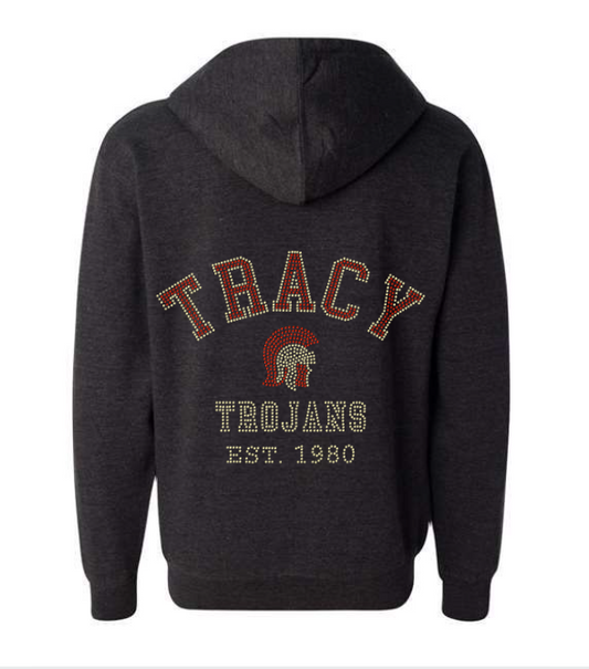 ZIP UP- TRACY TROJANS EST 1980