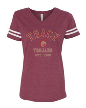 Load image into Gallery viewer, FOOTBALL TEE- TRACY TROJANS EST 1980
