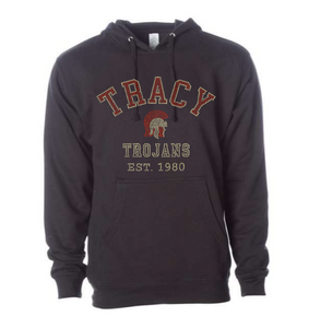 PULLOVER HOODIE- TRACY TROJANS EST 1980