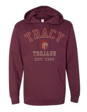 Load image into Gallery viewer, PULLOVER HOODIE- TRACY TROJANS EST 1980
